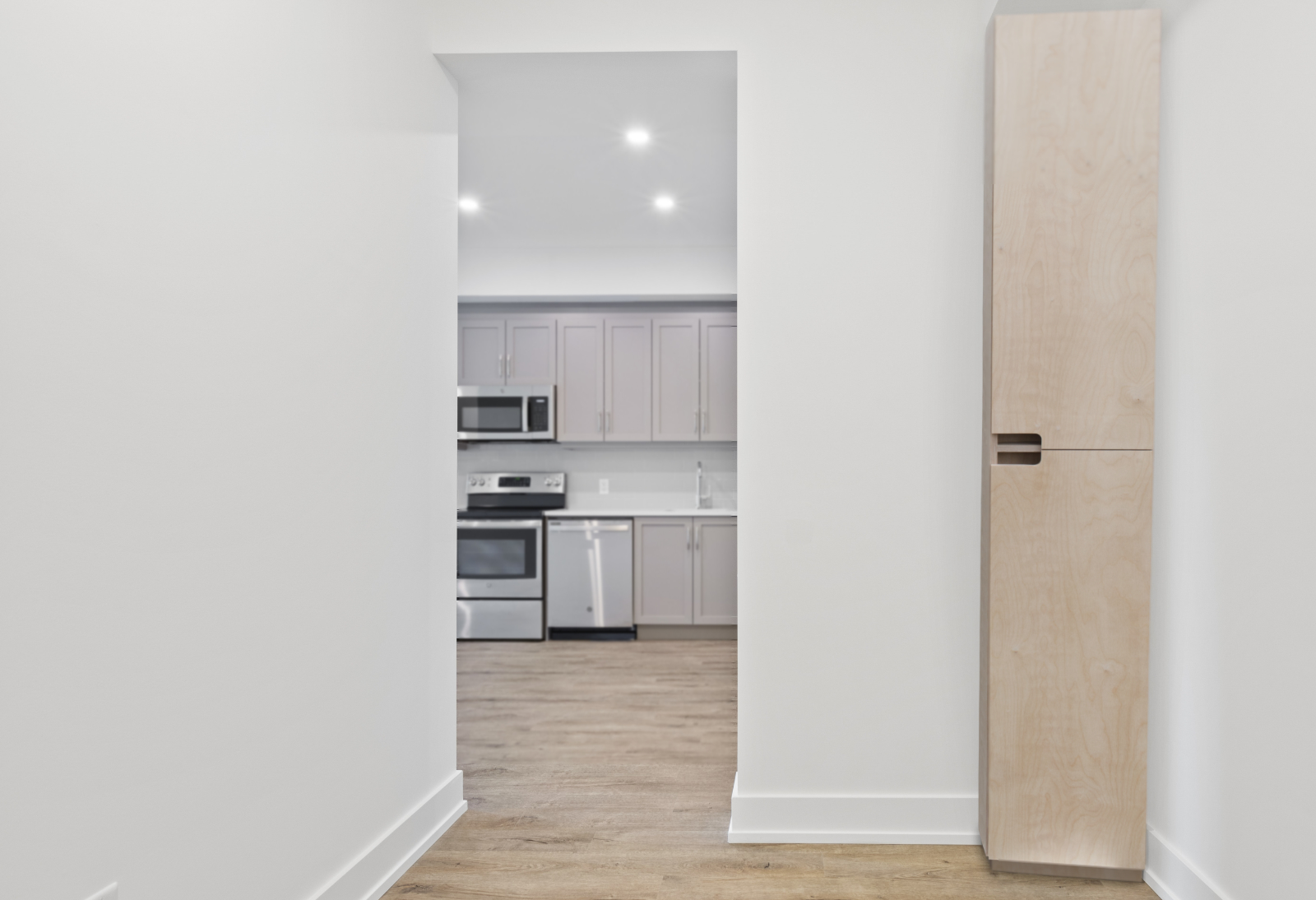 Mmh furniture tall slim birch cabinet