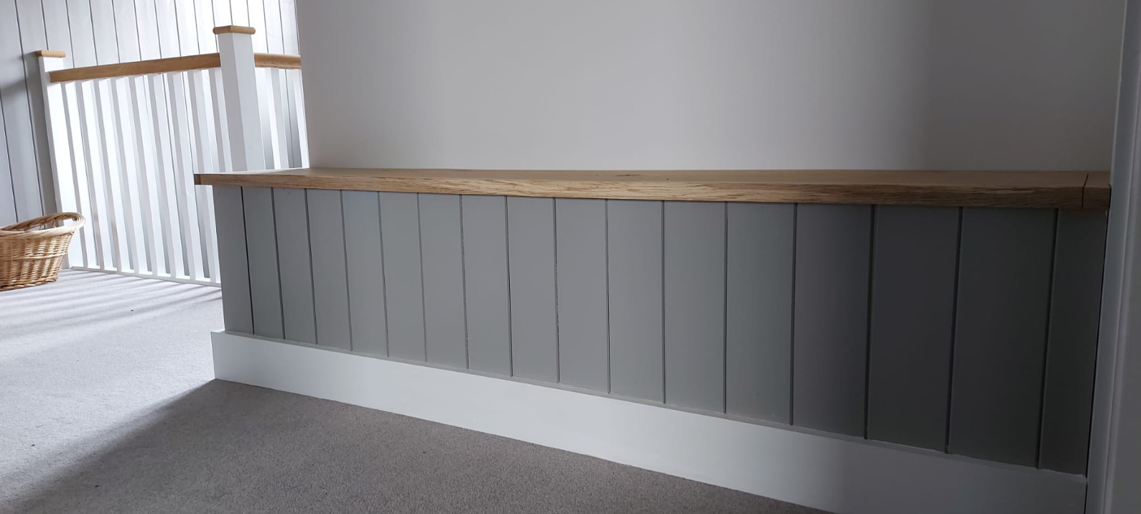 Mmh built in oak storage cabinet