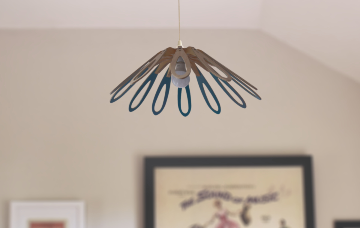 Deep Water Blue Pendant Lightshade