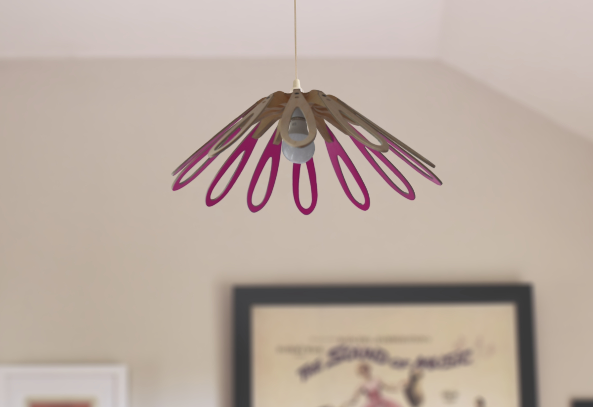 Vibrant Magenta Pendant Lightshade