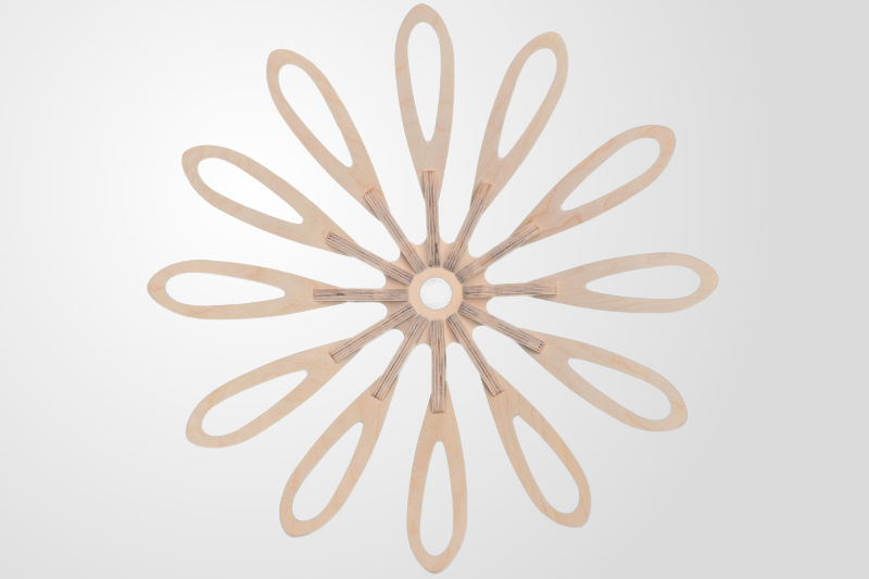 Mmh furniture underneath view of natural lightshade