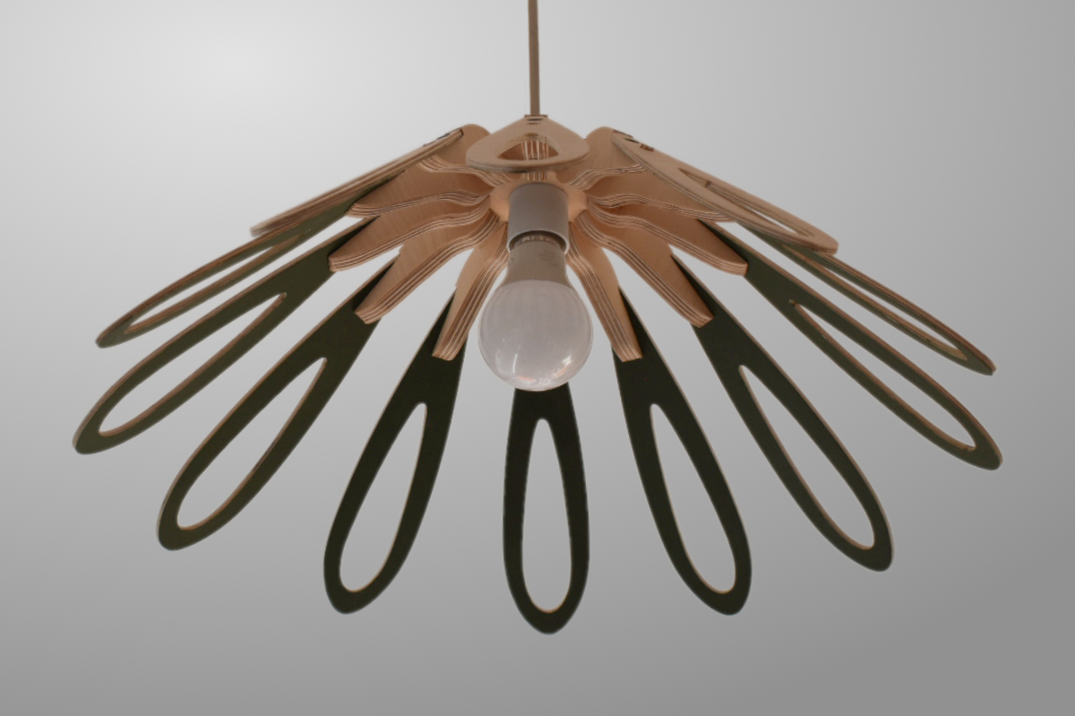 'Spring' Oilve Green Pendant Lightshade