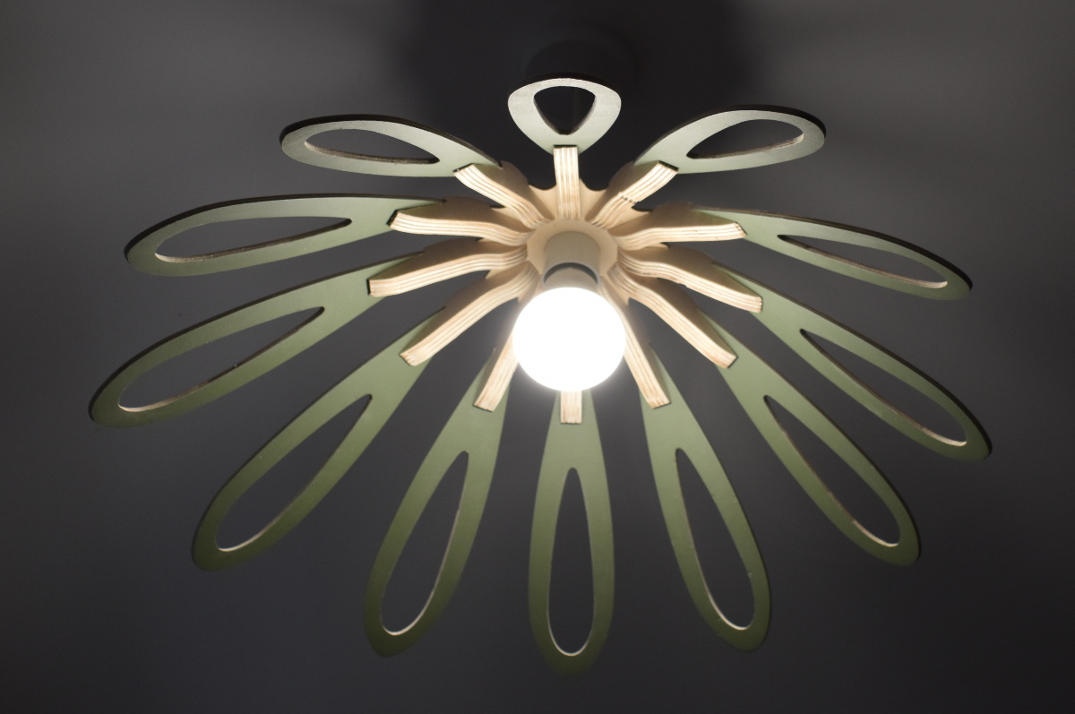 Mmh furniture Olive lightshade with lit bulb
