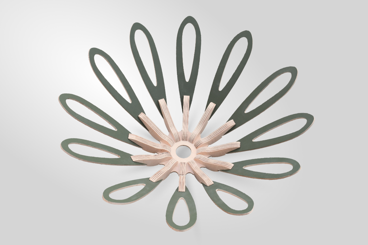 Mmh furniture olive green lightshade view of lower