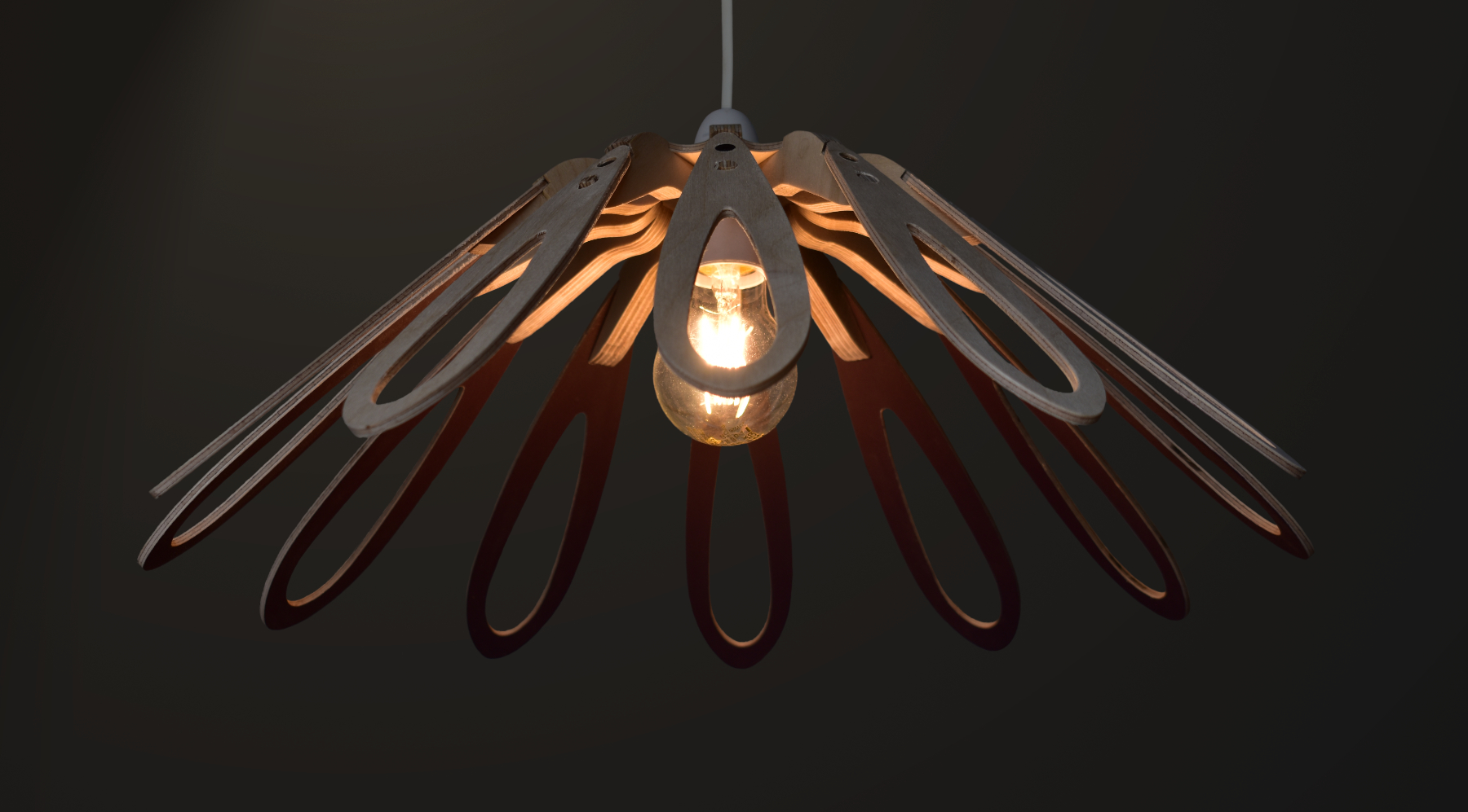 Warm Orange Pendant Lightshade