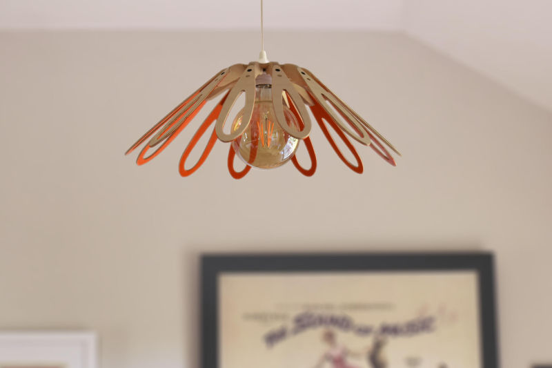 Warm Orange Pendant Lightshade