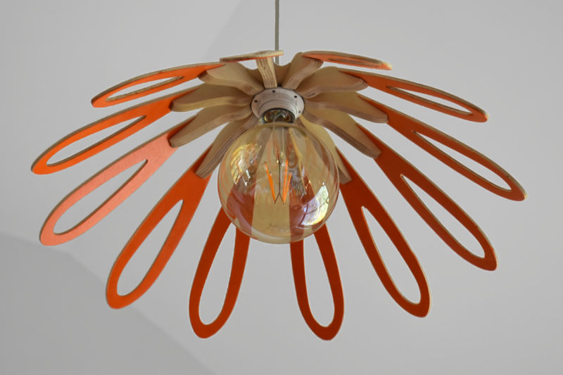 Orange Birch Lightshade